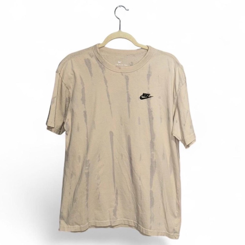 Nike Men’s Cream Ratten Tie-Dye Heavyweight Short Sleeve Shirt Size Small